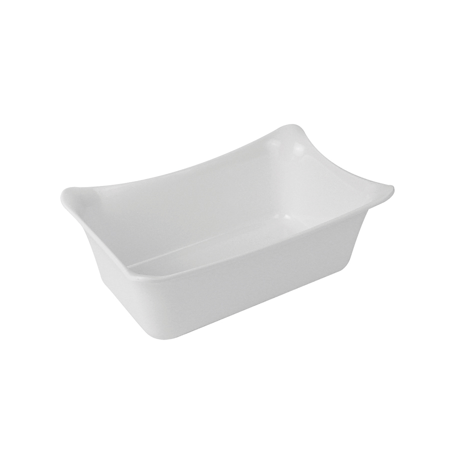 Fleur Crock Melamine White 1/4 Size Gastronorm PK 6