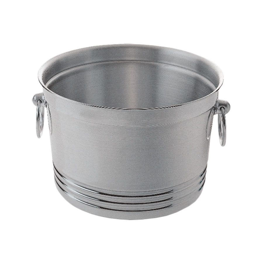 Bottle & Ice tub, Polished Aluminium PK 1