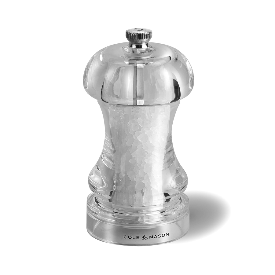 Cole & Mason Capstan Clear Acrylic Salt Mill 11.5cm PK 1