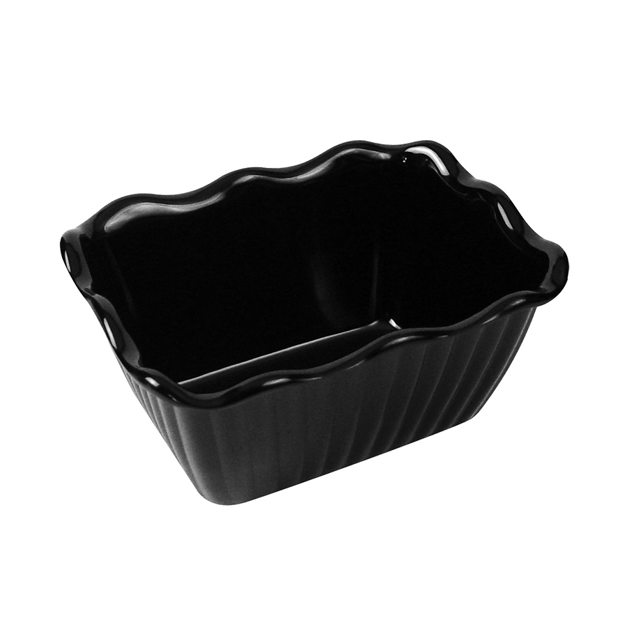Crock Black Oblong 17x13.1cm 1.1kg PK 1