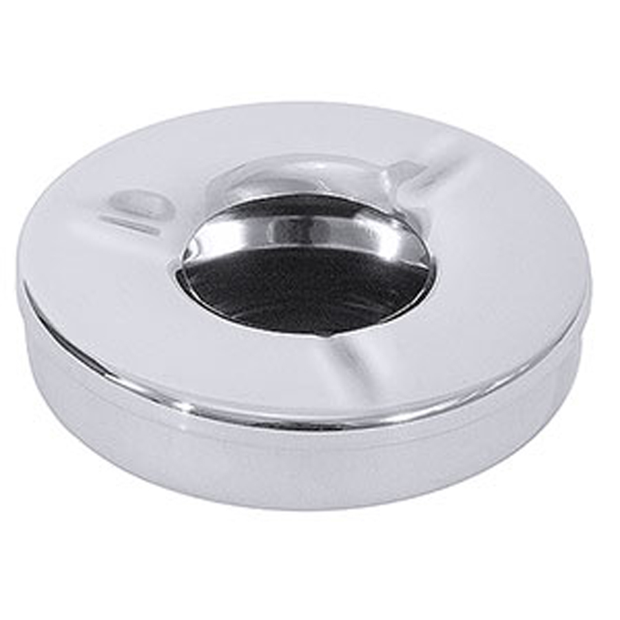 CONTACTO ASHTRAY 18/10 MIRROR POLISHED STAINLESS STEEL 11X3.5CM