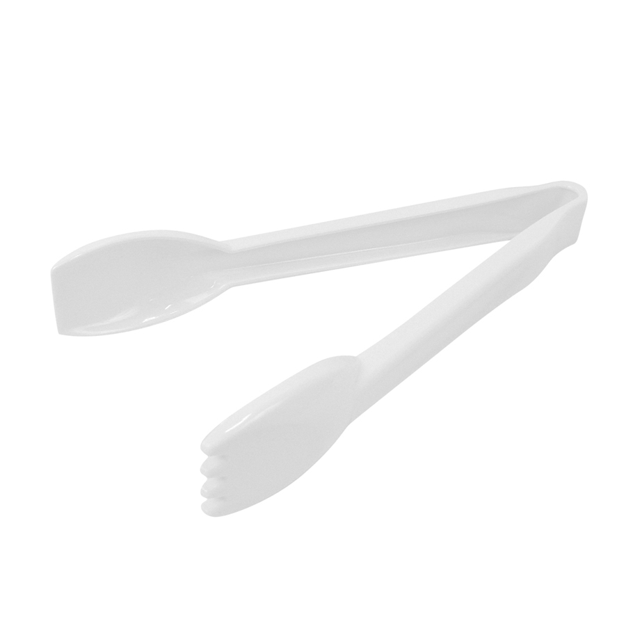 Tongs White Polycarbonate 23cm PK 1