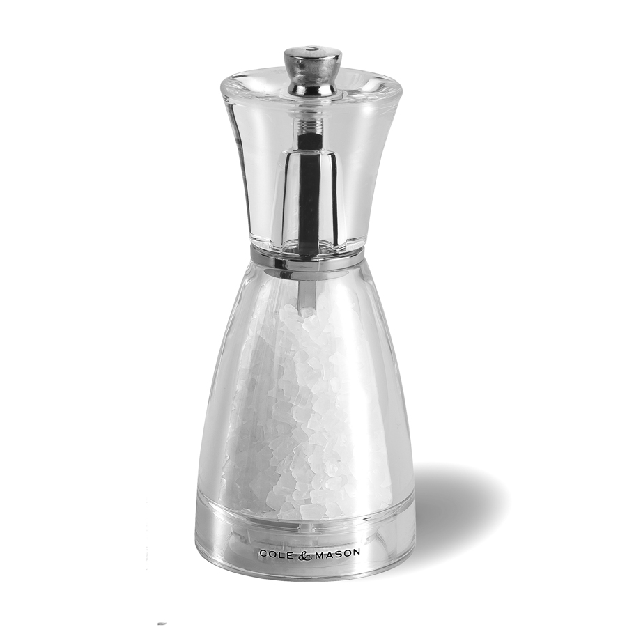 Cole & Mason Pina Clear Acrylic Salt Mill 12.5cm PK 1