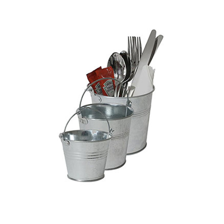 Mini Galvanised Steel Bucket 13 x 12cm PK 1