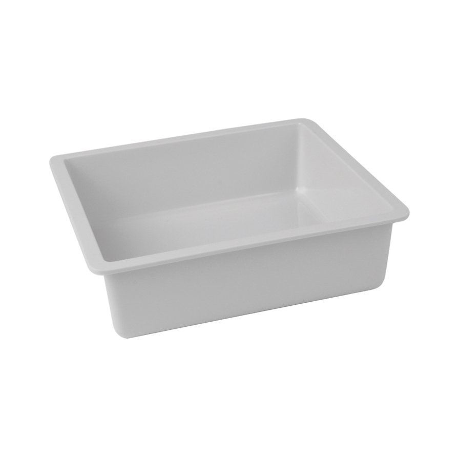 Dalebrook Polar Melamine White Rectangular Chunky Crock Insert 17.3x16.2x5cm PK 1