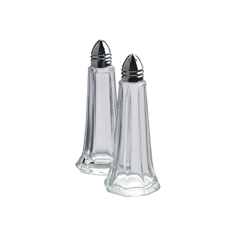 Pepper Clear Glass & Chrome 11cm PK 1