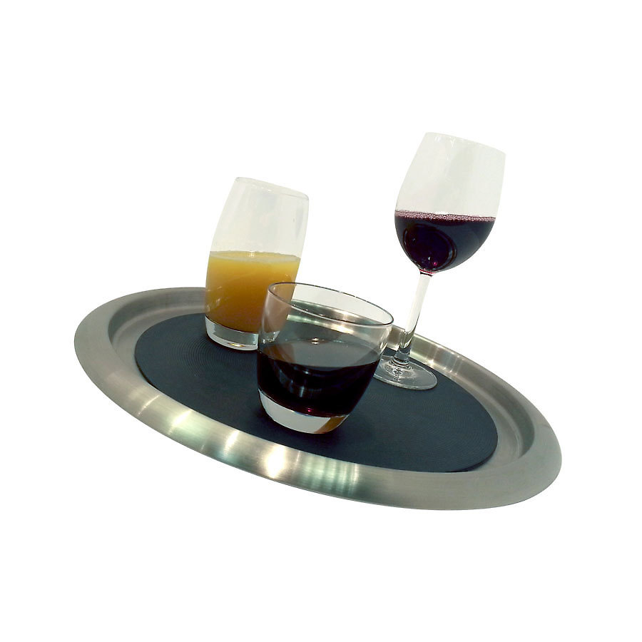 Stainless Steel / Silicone Non Slip Tray 41cm PK 1