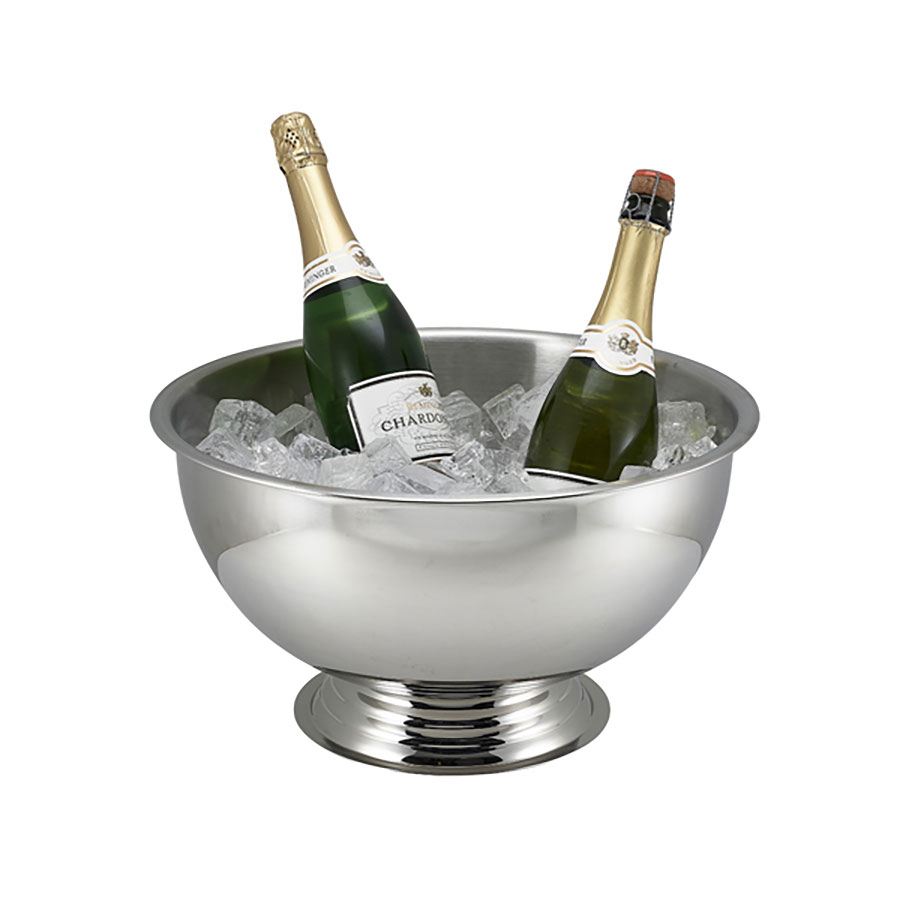 Genware Champagne Bowl Stainless Steel 38cm PK 1