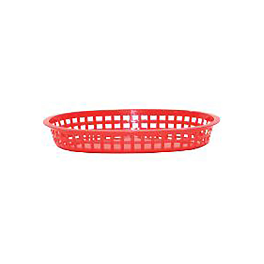 Red Oval Basket 27 x 18 x 4cm PK 36