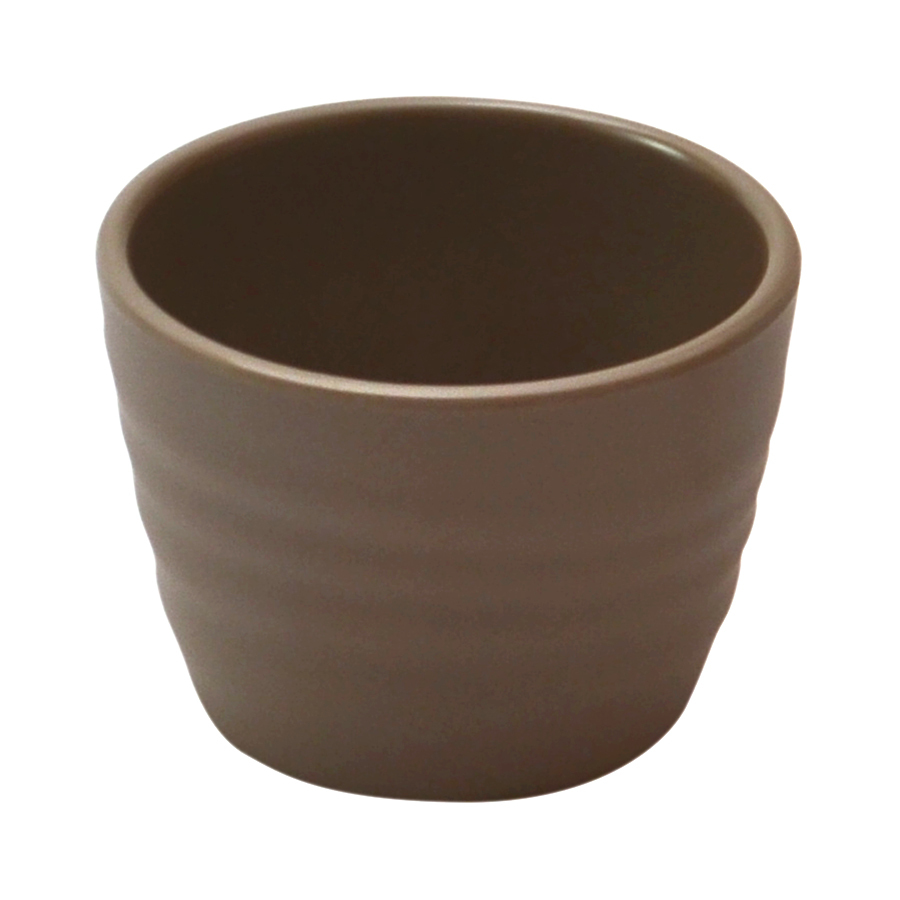Stone Melamine Rippled Ramekin 7.5cl PK 1