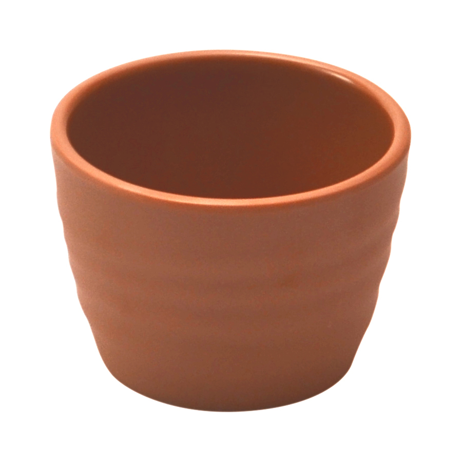 Terracotta Melamine Rippled Ramekin 7.5cl PK 25