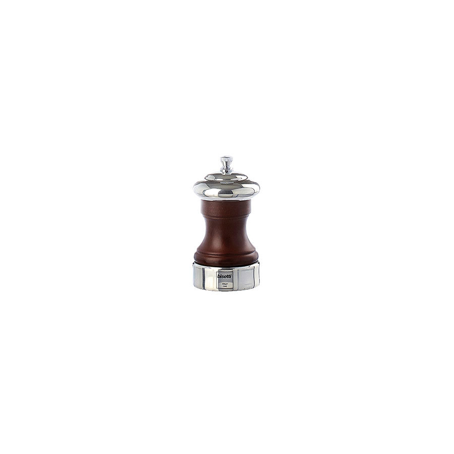 Bisetti Messina Pewter & Walnut Salt Mill 10cm PK 1