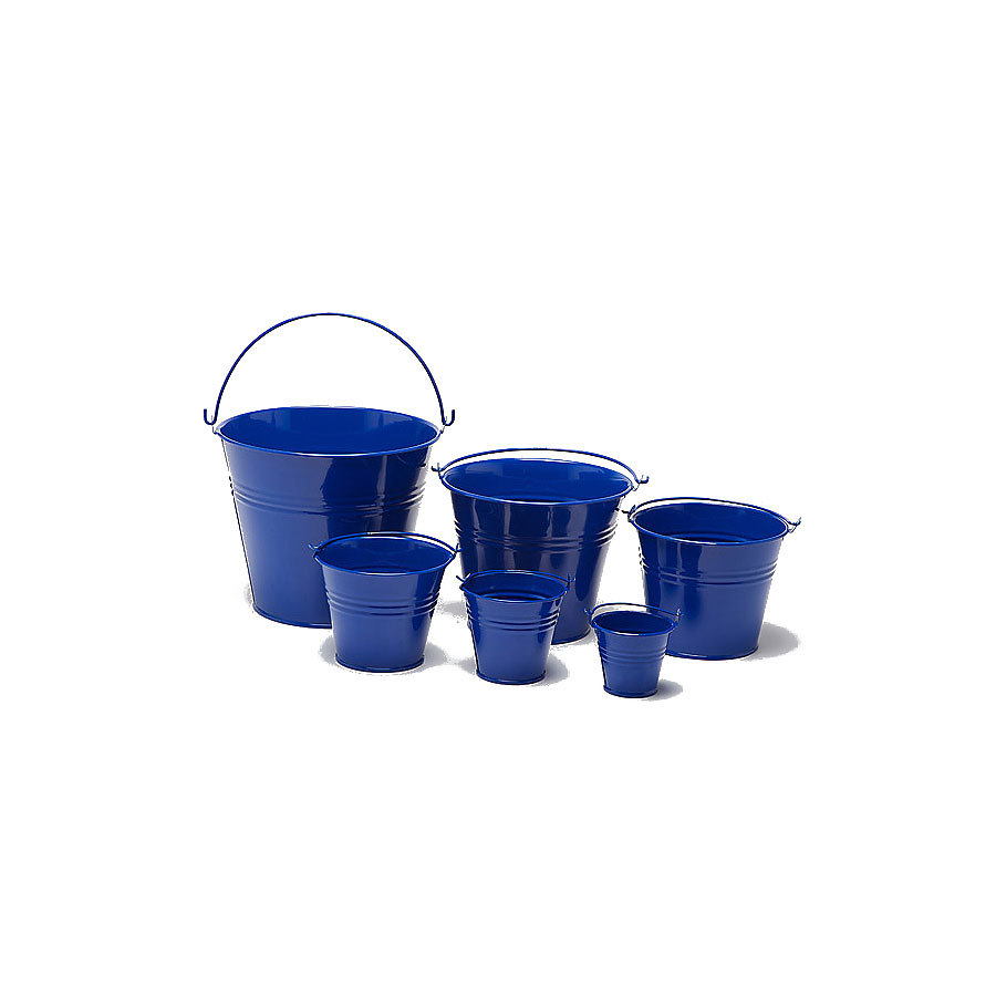 Craftmill Blue Round Metal Bucket 12x10cm PK 1