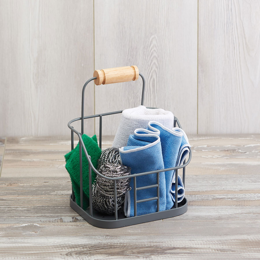KitchenCraft Living Nostalgia Wire Sink Tidy 21x17x14cm PK 1