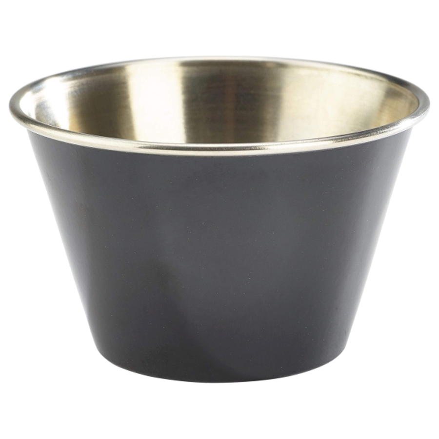 6oz Stainless Steel Ramekin Black PK 1