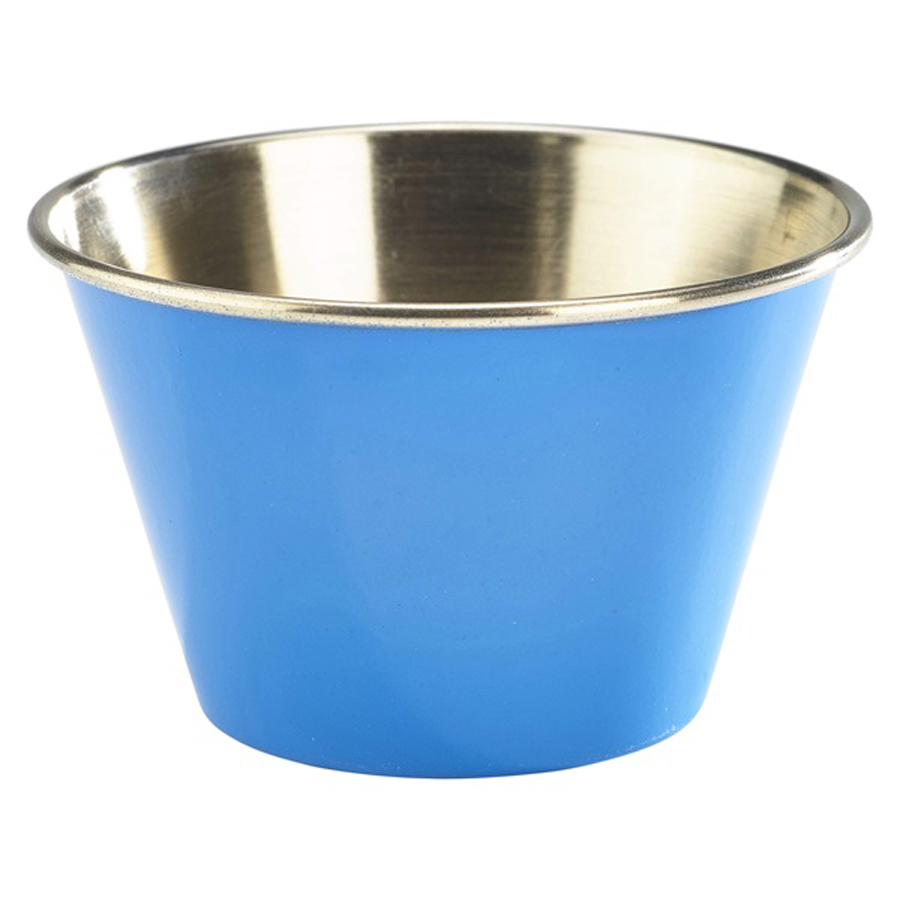 6oz Stainless Steel Ramekin Blue PK 1
