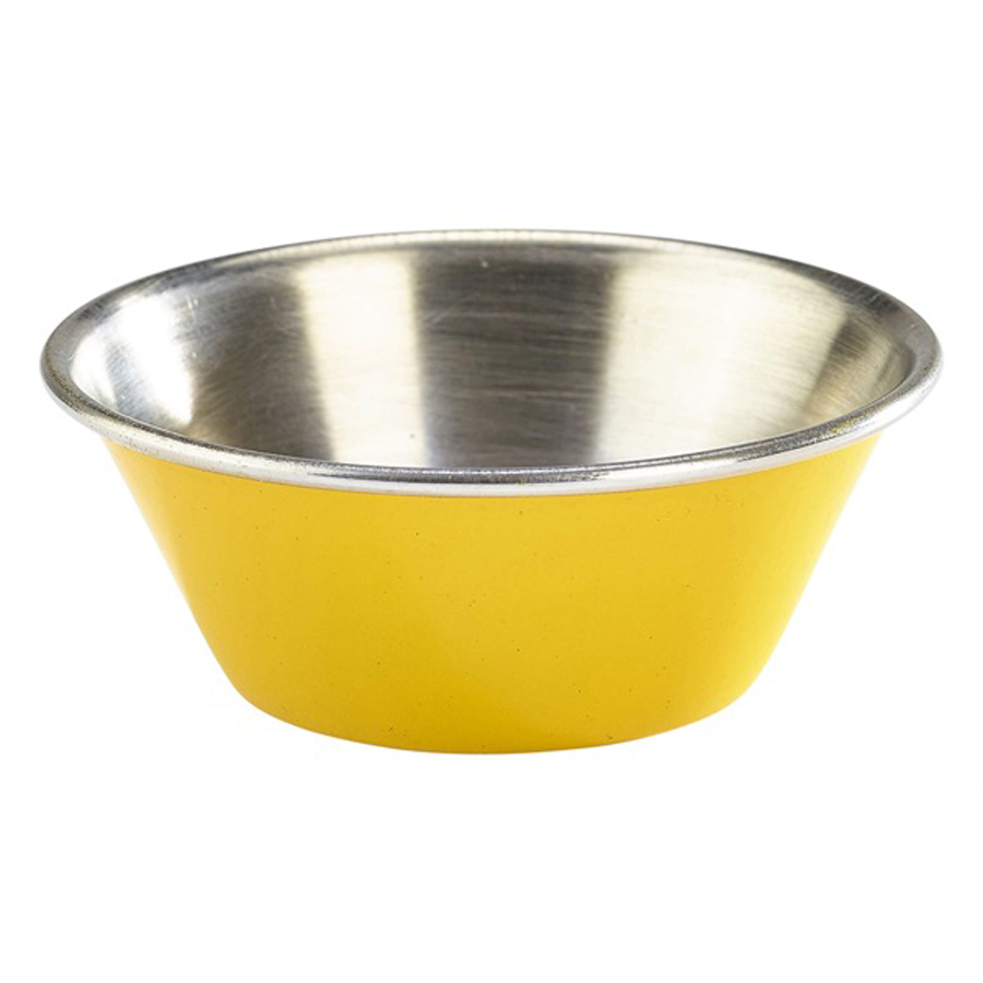 1.5oz Stainless Steel Ramekin Yellow PK 1