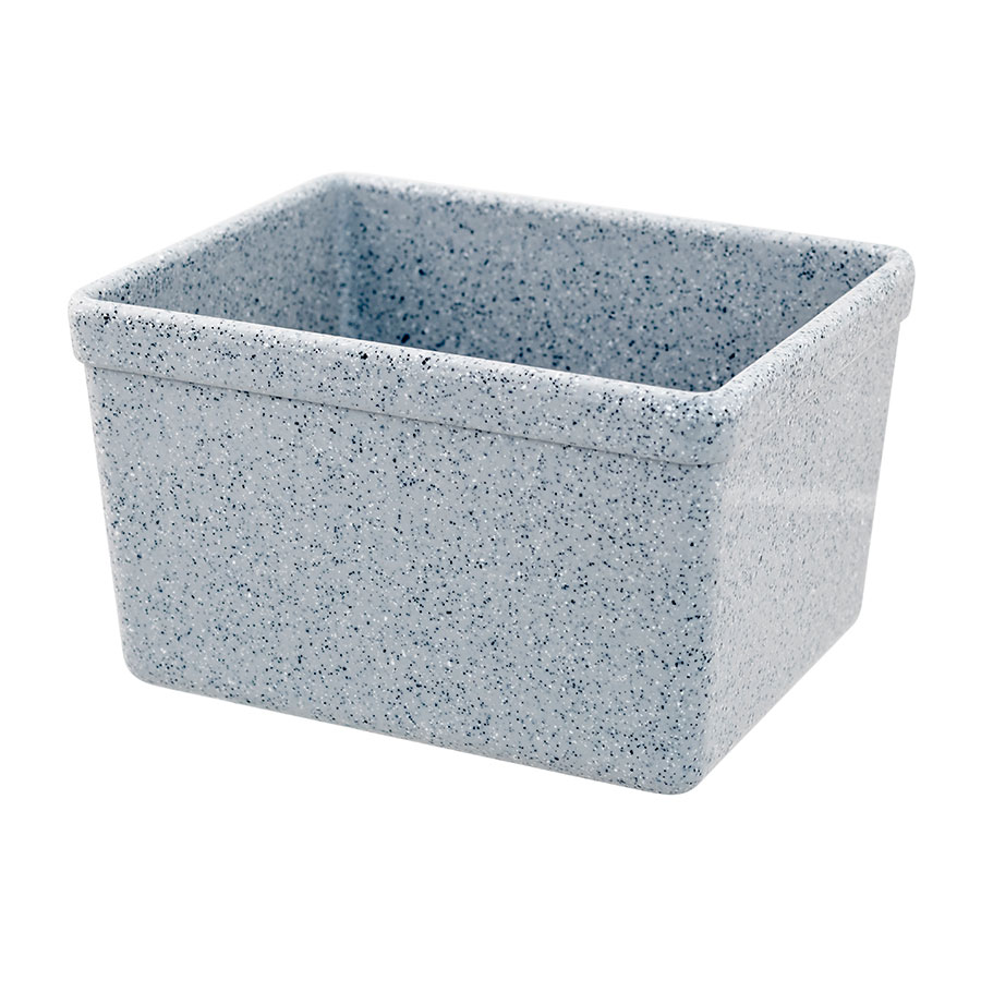 Mirage Tundra Melamine Grey Rectangular Croc 16.2x13x10cm 1.5 Litre PK 1