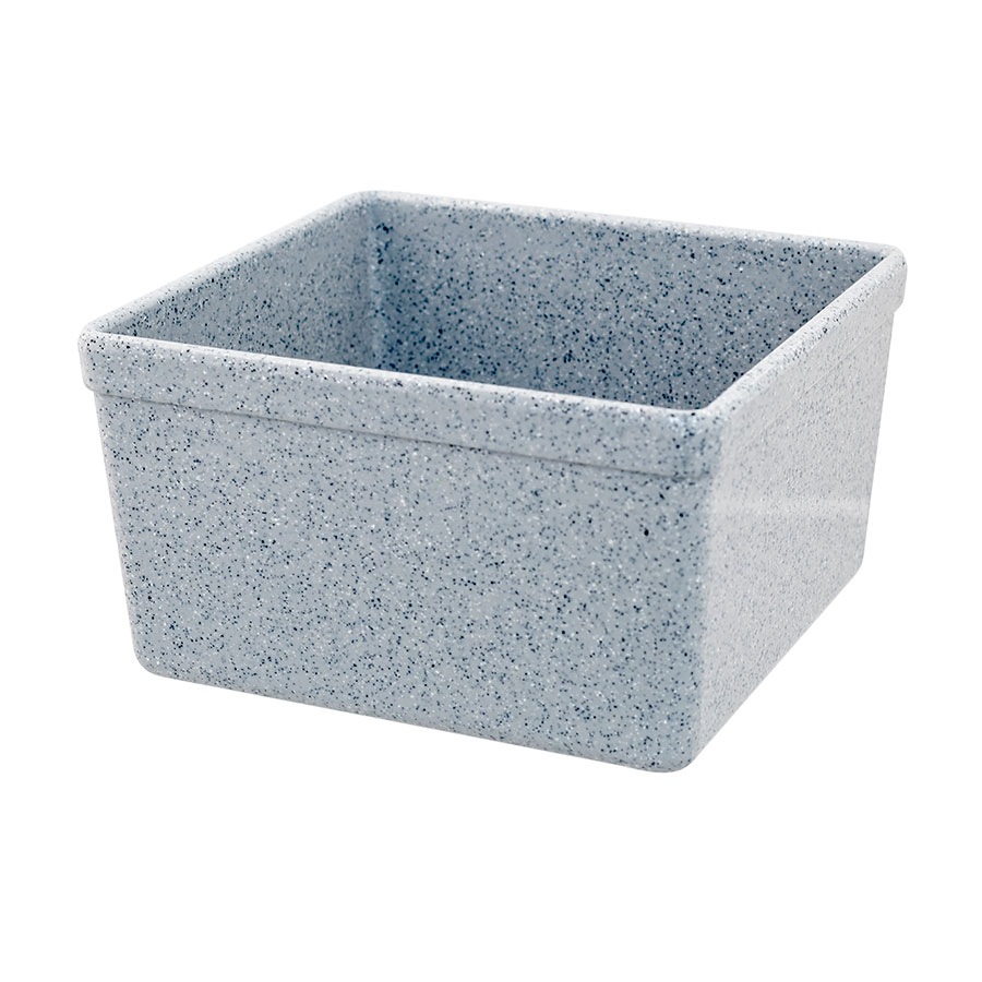 Mirage Tundra Melamine Grey Rectangular Croc 17.3x16.2x10cm 2 Litre PK 1