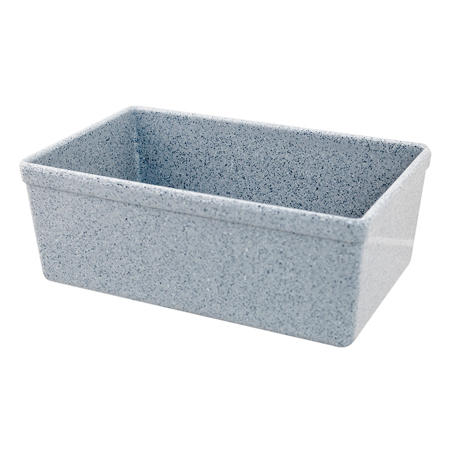 Mirage Tundra Melamine Grey Rectangular Croc 16.2x26x10cm 3.2 Litre PK 1