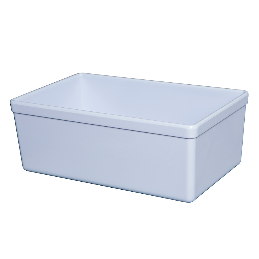 Mirage Tundra Melamine White Rectangular Croc 16.2x26x10cm 3.2 Litre PK 1