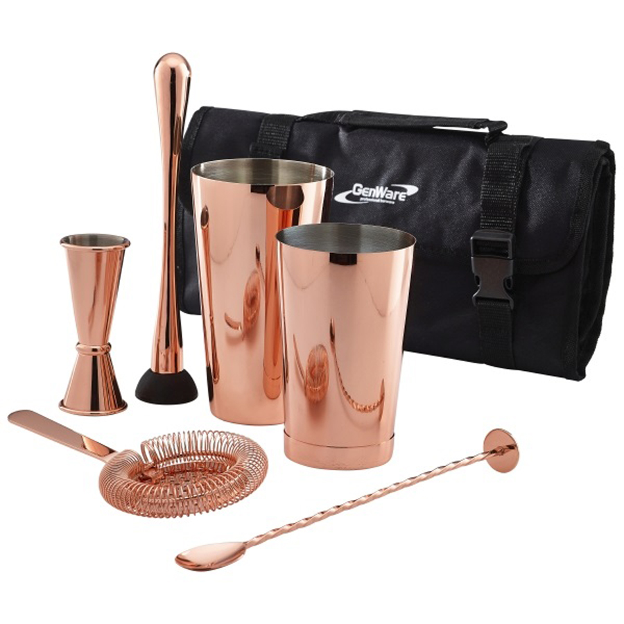 Copper Cocktail Bar Kit 7pcs PK 1