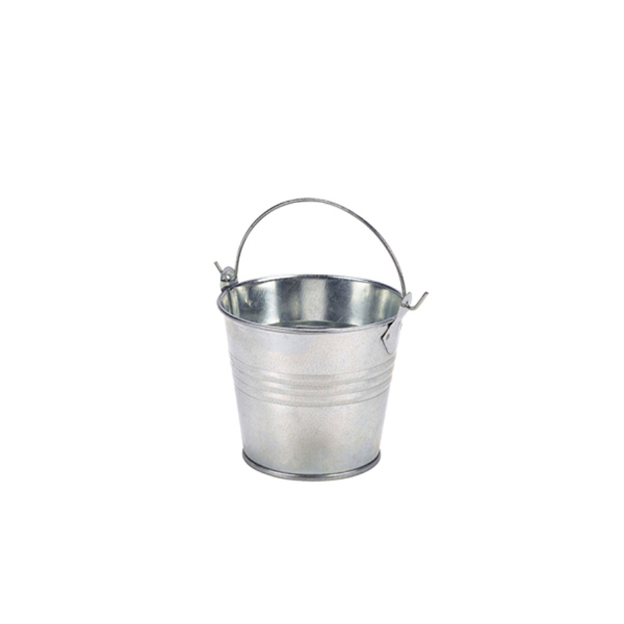 GenWare Galvanised Steel Round Serving Bucket 8.5x7cm 30cl PK 1