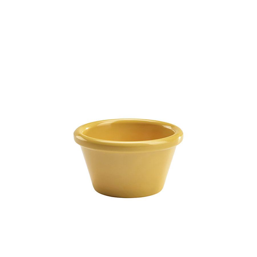 GenWare Yellow Melamine Round Smooth Ramekin 8x4.5cm 3oz PK 24