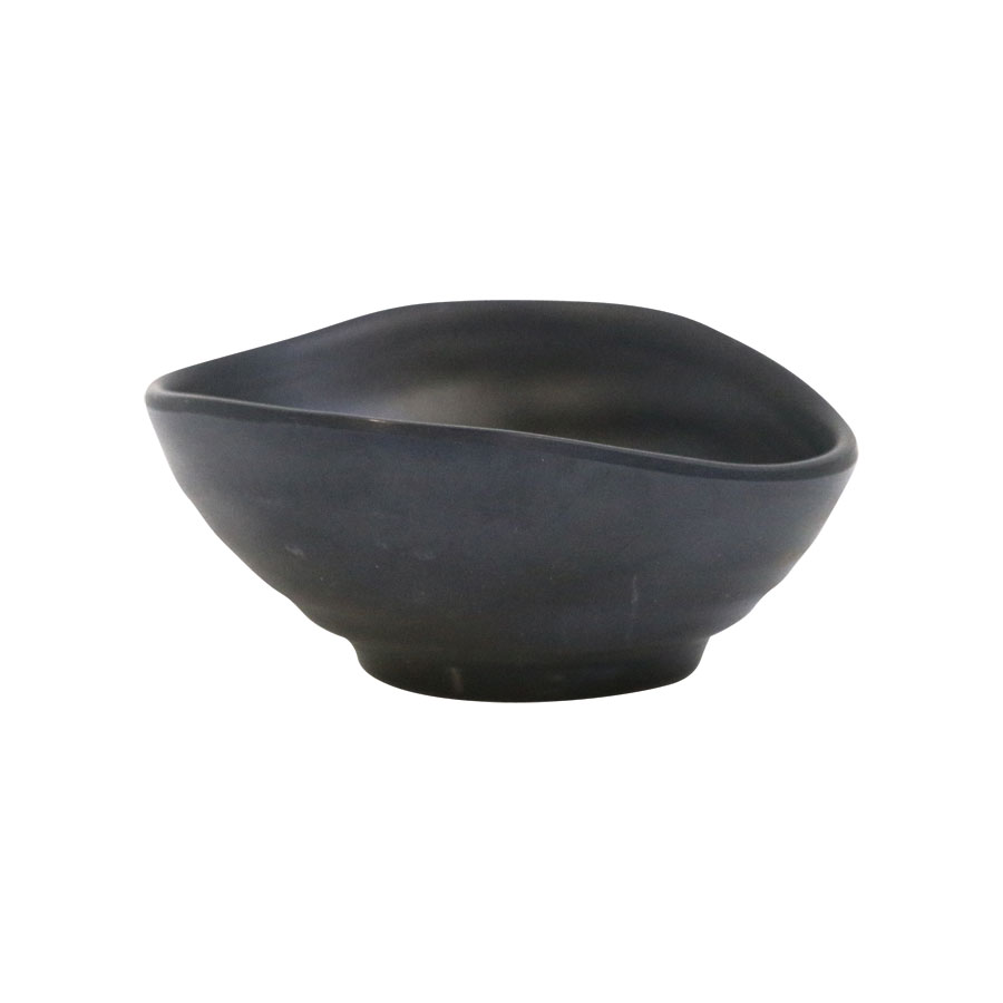Mirage Piccolo Melamine Black Organic Oval Ramekin 8.5x7cm 3.5oz PK 1