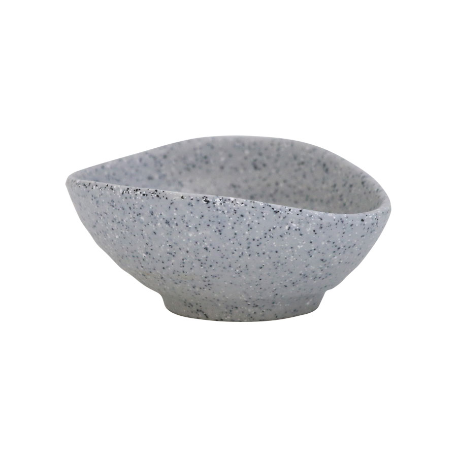 Mirage Piccolo Melamine Grey Organic Oval Ramekin 8.5x7cm 3.5oz PK 1