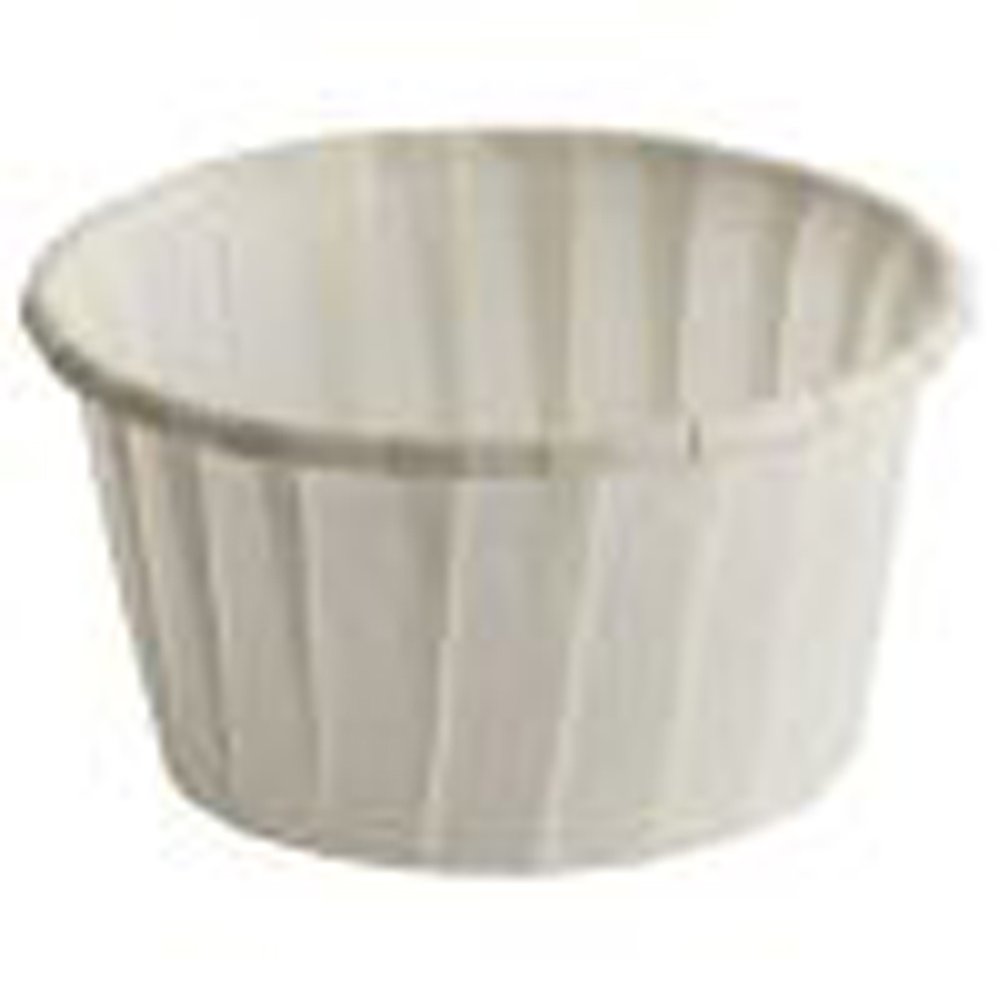 Waxed Paper Ramekins 4oz 7cm Disposable White PK 1