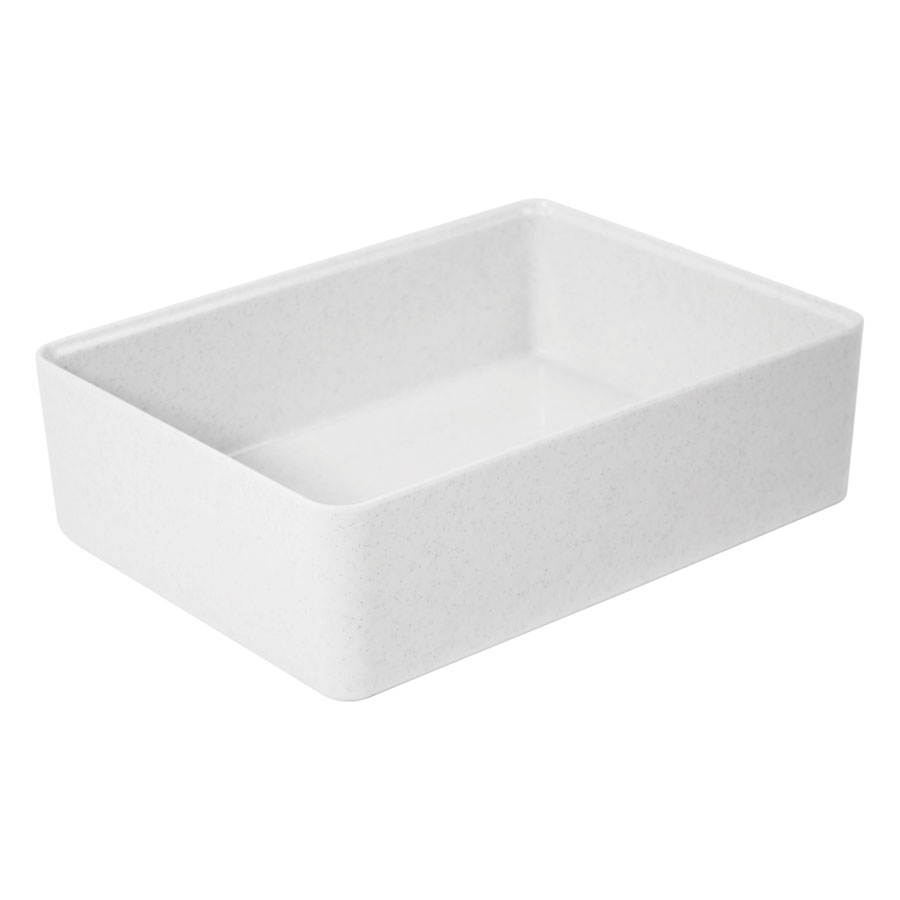 Dalebrook Kata Melaine White Rectangular Crock 345x260x100mm 6.7 Litre PK 1