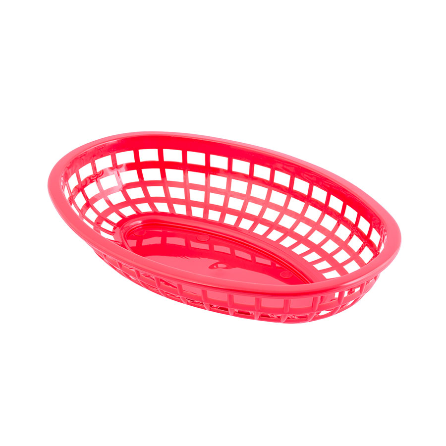 Classic Oval Baskets, Red PK 12