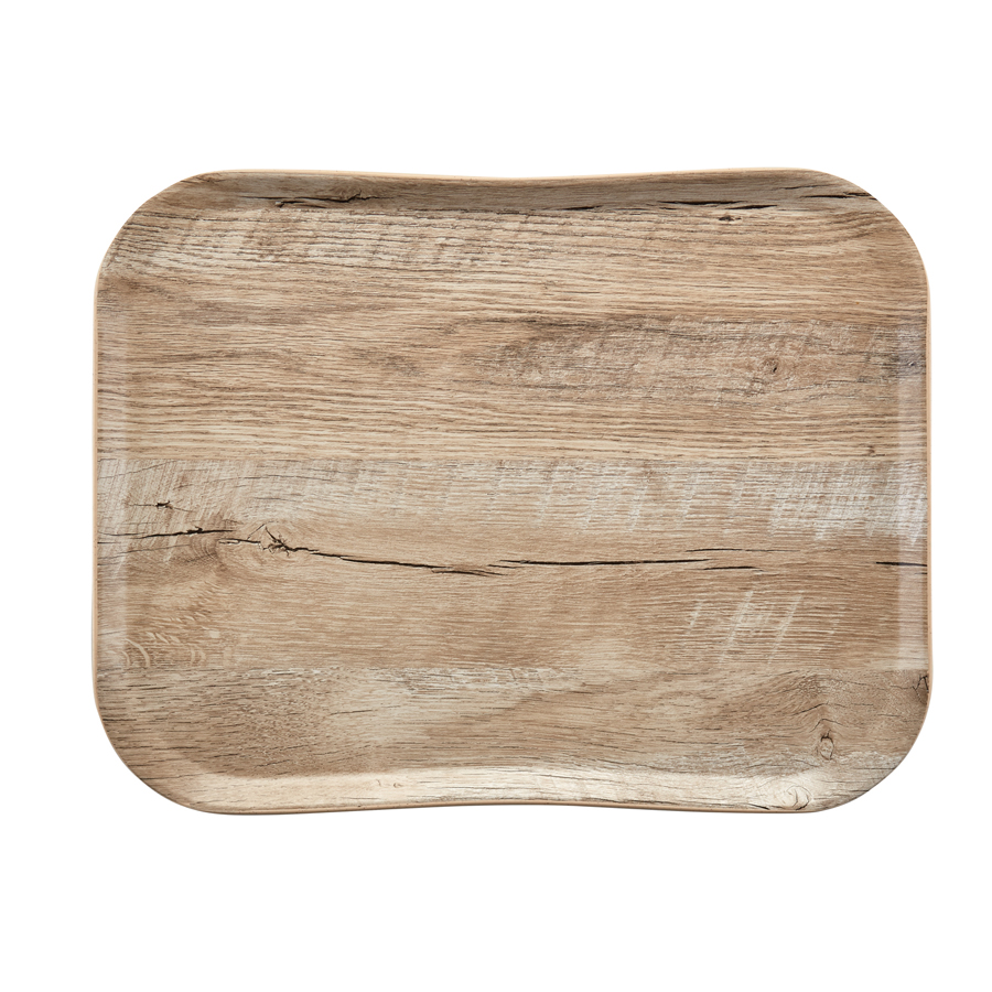Century Wood Grain Tray Light Oak 33 x 43 cm PK 1