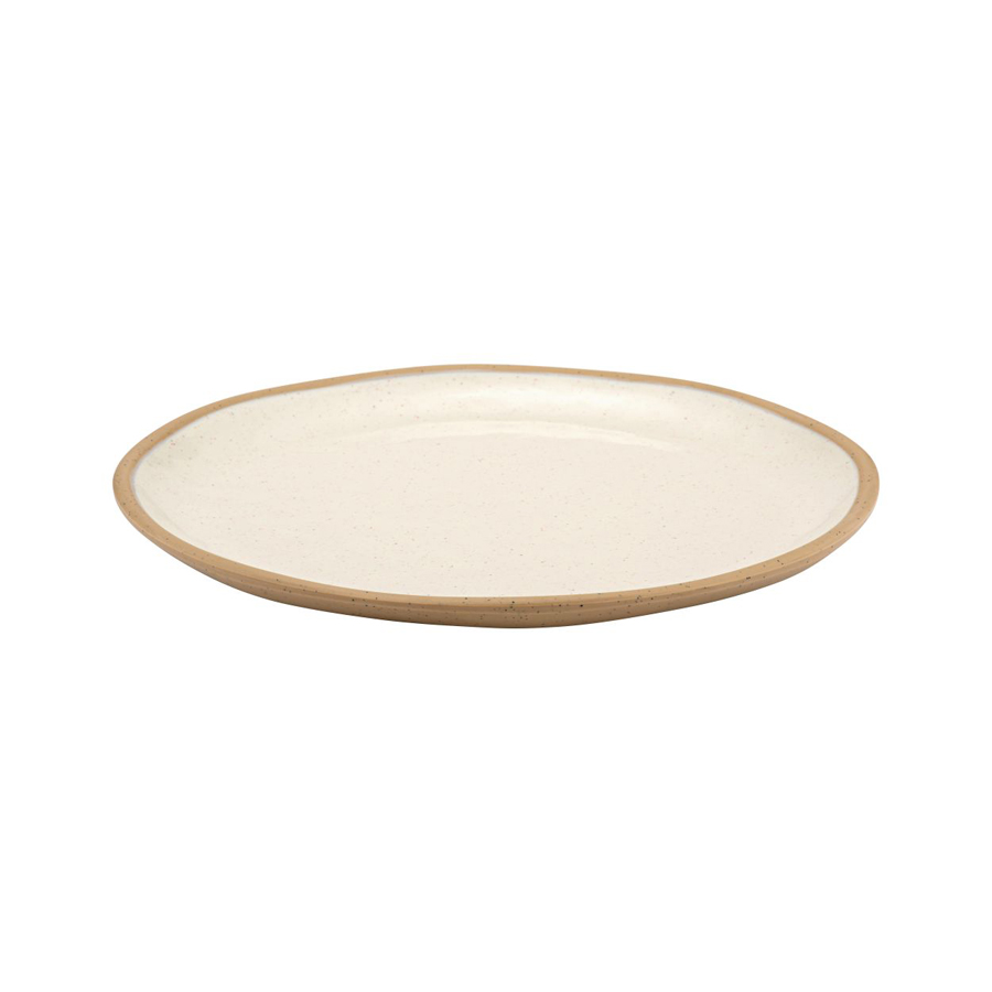 Dalebrook Marl Round Melamine Cream Large Shallow Plate 280x26mm PK 1