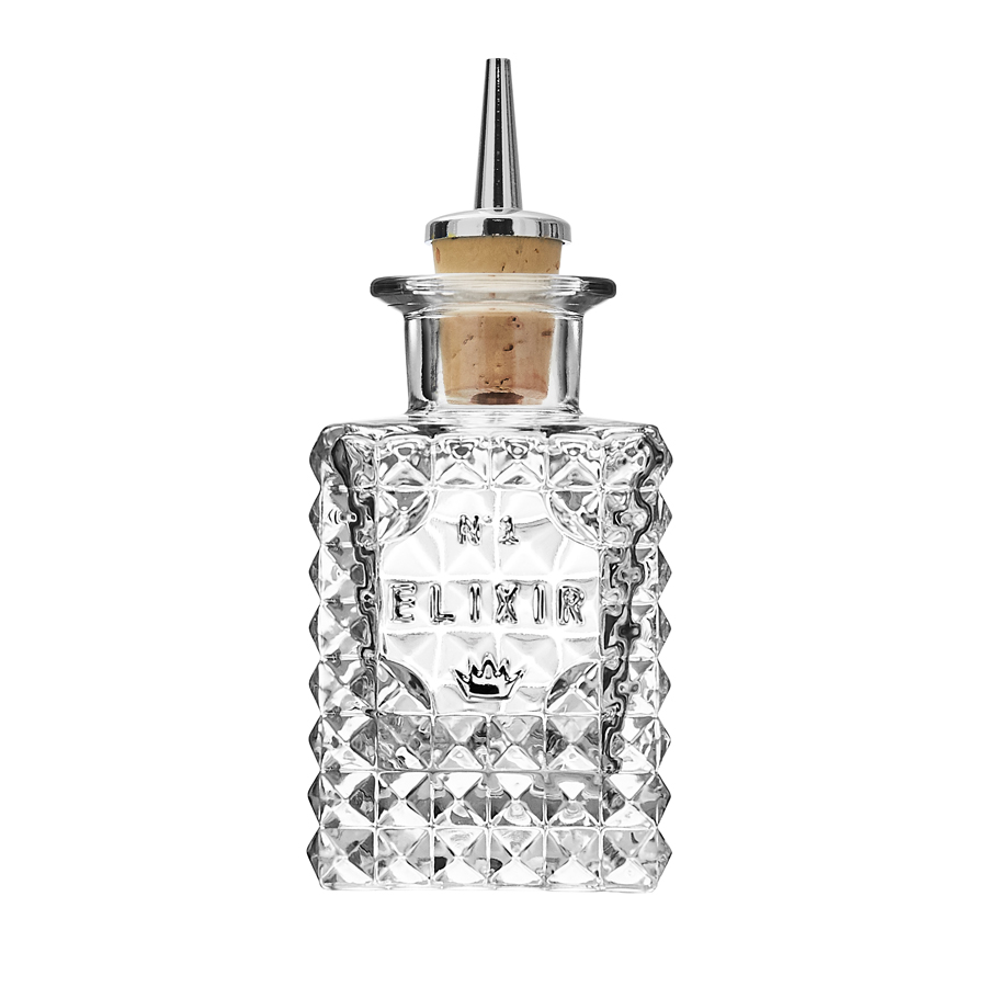 Dash Bottle Square 10cl 3.5oz PK 1