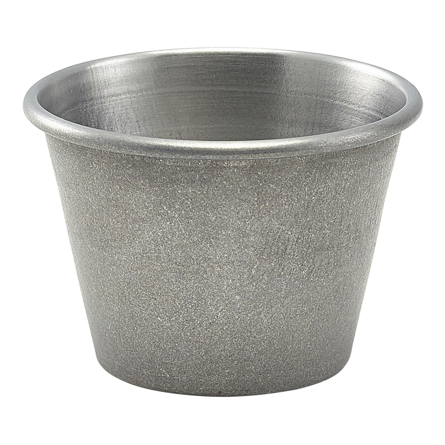 Genware Vintage Stainless Steel Ramekin 6x4cm 71ml 2.5oz PK 1