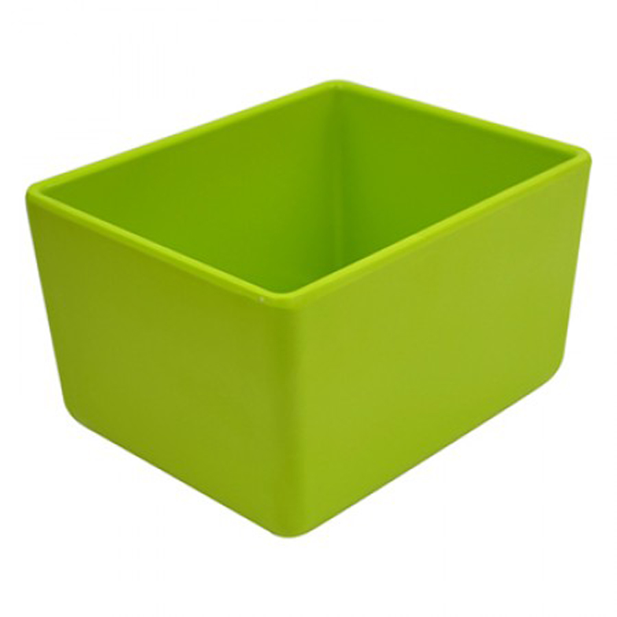 Dalebrook Melamine Lime Green Rectangular Chunky Crock 16.2x13x10cm 1.5 Litre PK 3