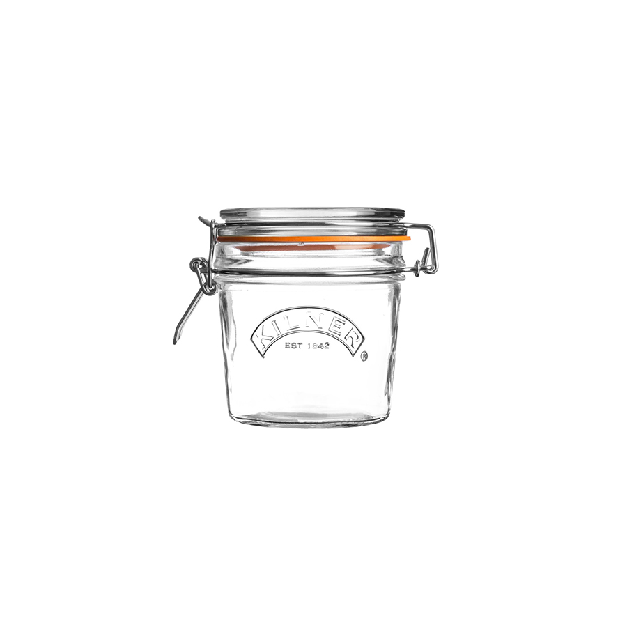 Kilner Clip Top Round Jar 0.35ltr Clear Glass 12.5x10.5x10.5cm PK 12