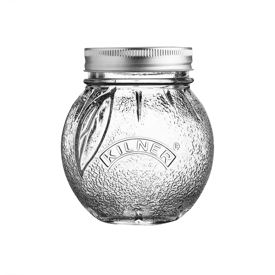 Kilner Orange Fruit Preserve Jar Clear Glass 0.4ltr 10x10x11.5cm PK 6