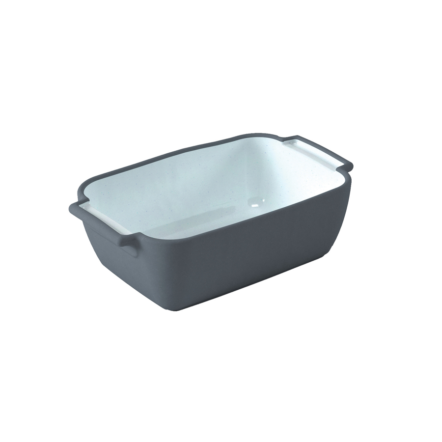 Steel Blue Marl 1/4 Size Crock PK 1