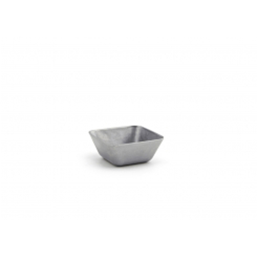 Front Of The House Mod Antique Stainless Steel Square Ramekin 2.5x2.5 Inch 3oz PK 1