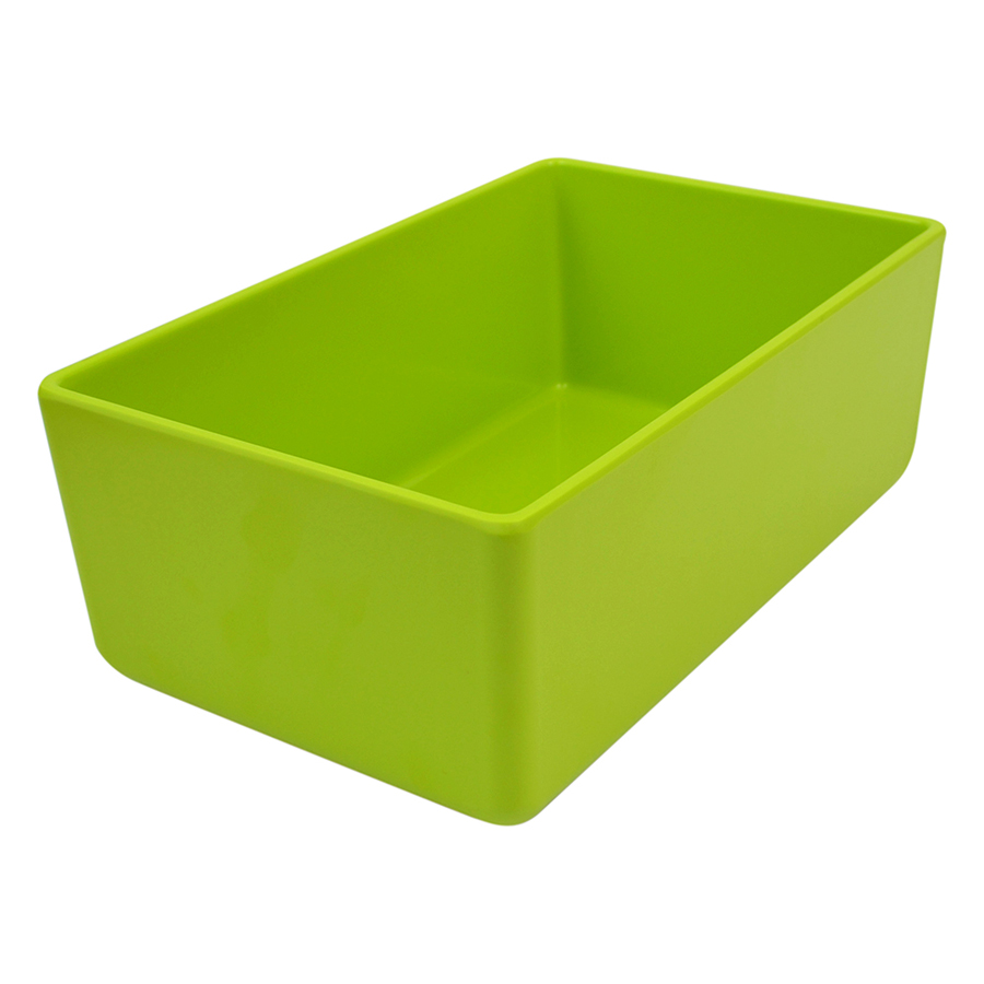 Dalebrook Melamine Lime Green Rectangular Chunky Crock 26x16.2x10cm 3.2 Litre PK 3