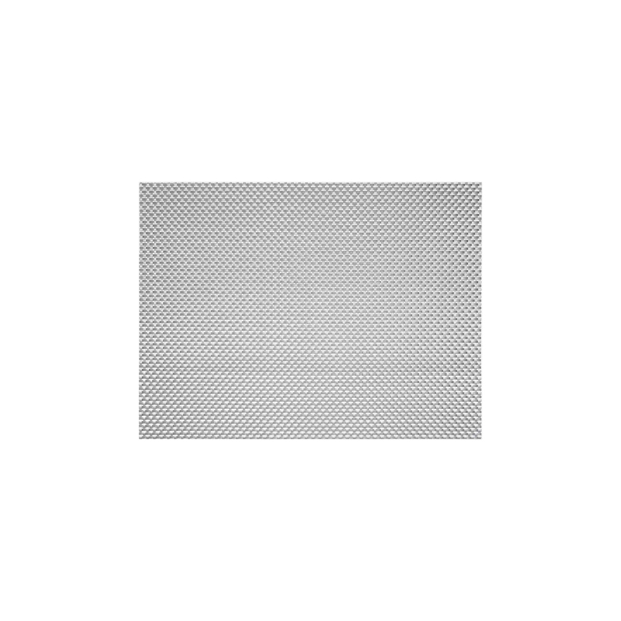 Front of The House Metroweave Vinyl Rectangular Pewter Basketweave Mat 40x30.5cm PK 12