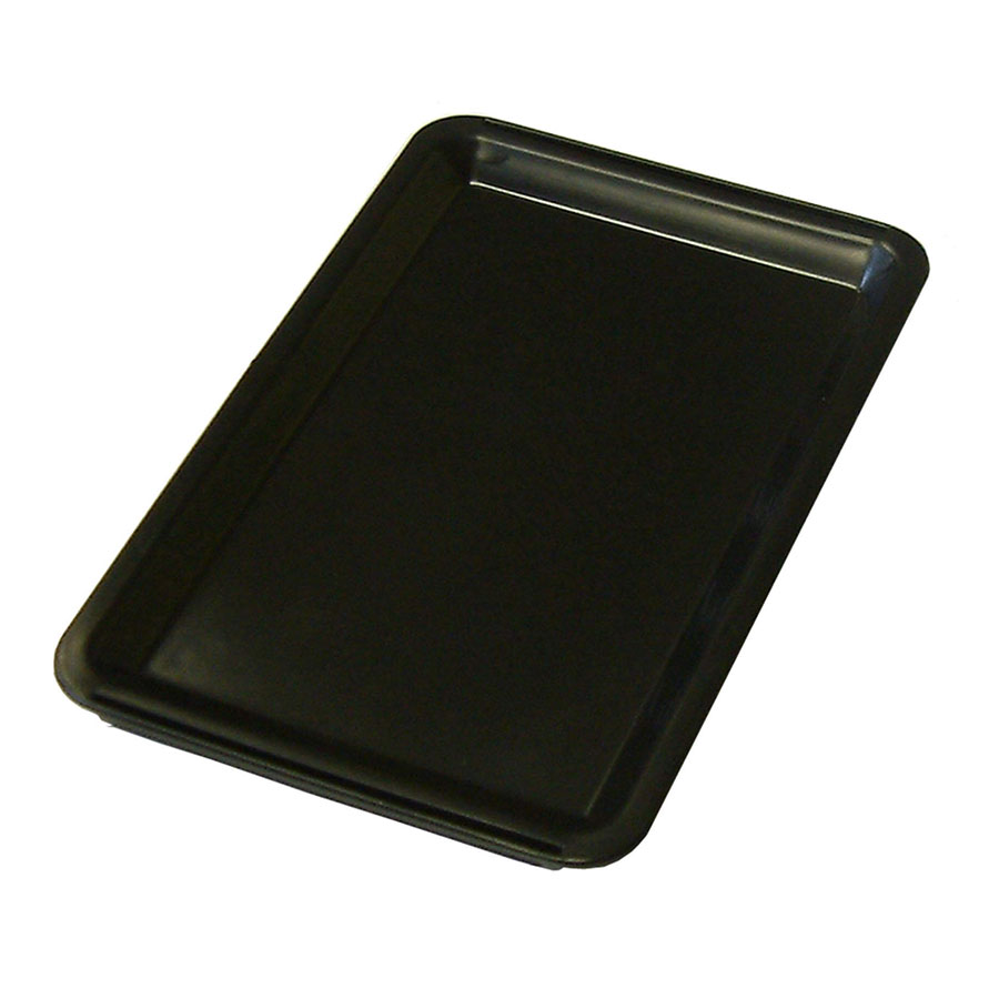 Beaumont Black Polypropylene Rectangular Plain Tip Tray 16.4x11.2cm PK 1