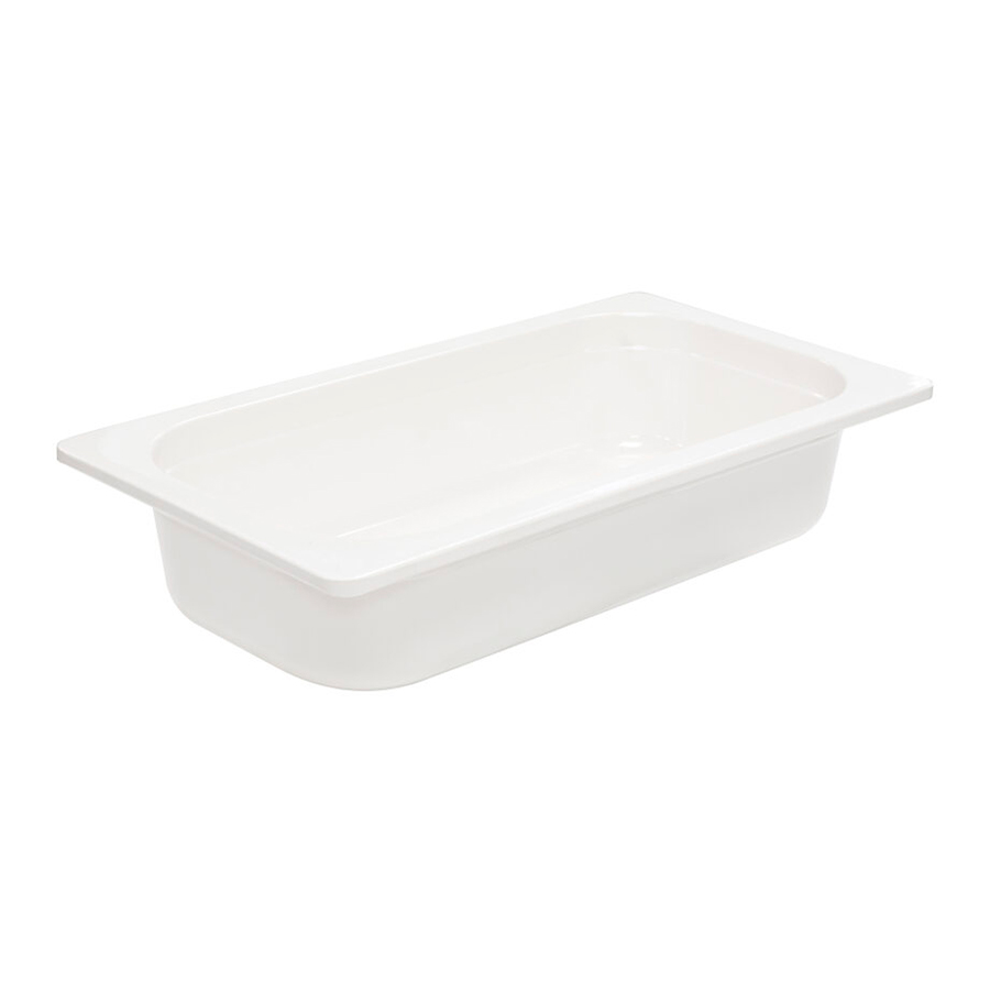 Mirage Melamine White 1/3 Gastronorm 65mm Deep PK 1