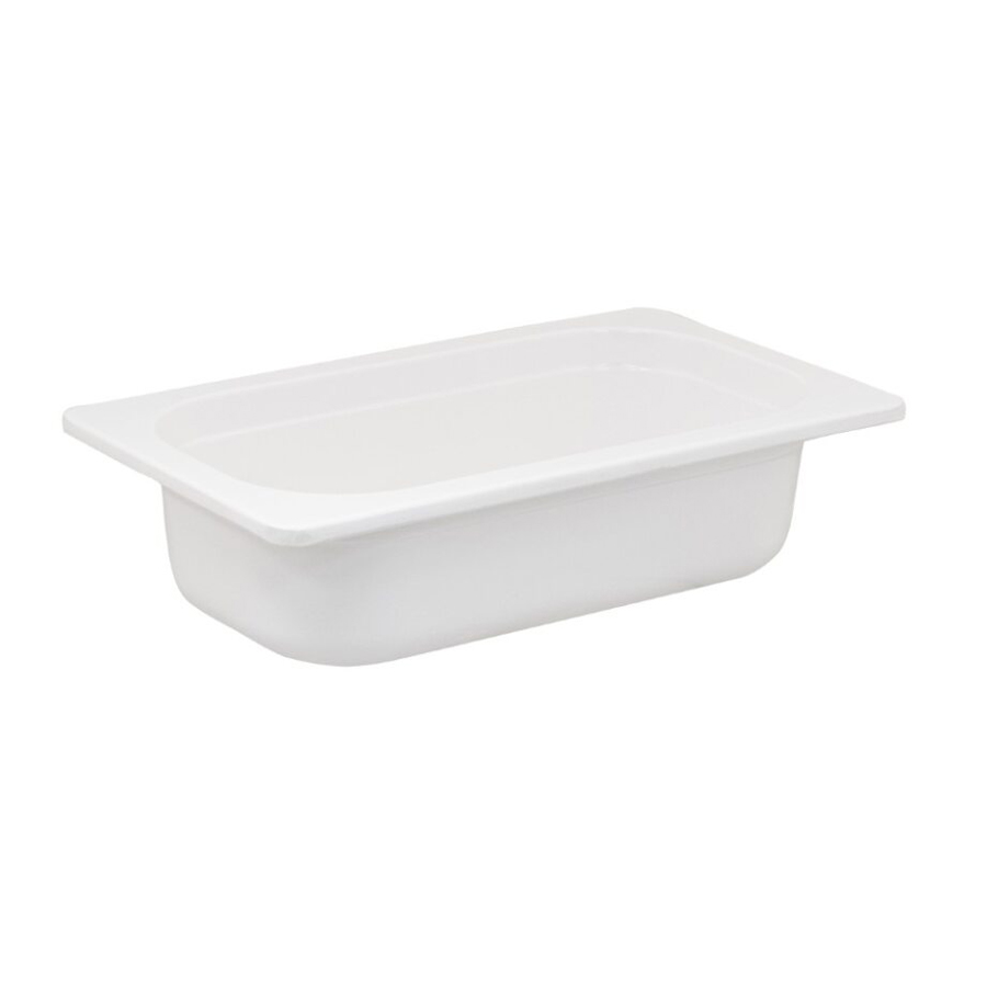 Mirage Melamine White 1/4 Gastronorm 65mm Deep PK 1