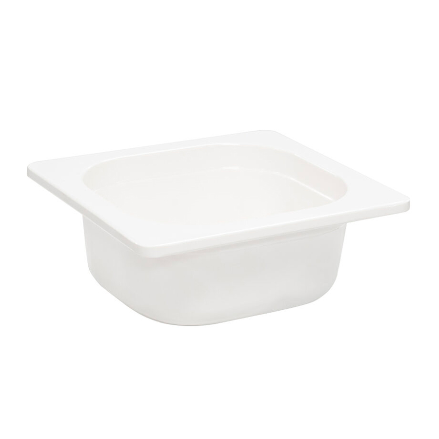 Mirage Melamine White 1/6 Gastronorm 65mm Deep PK 1
