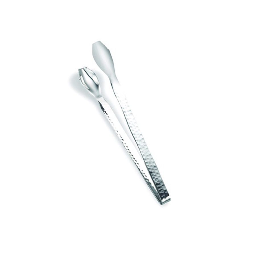 D.W. Haber 18/10 Stainless Steel Hammered Ice Tongs 20.3cm PK 6