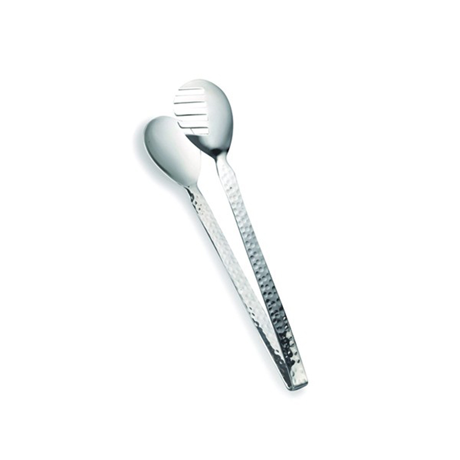 D.W. Haber 18/10 Stainless Steel Hammered Serving Tongs 24.1cm PK 6